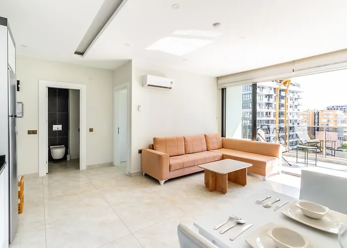 Seafront 1 Bedroom - Sea View Balcony - New Building Алания